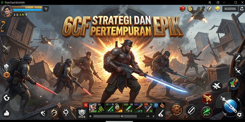 Tampilan gameplay menantang dan mendebarkan di 6CF.