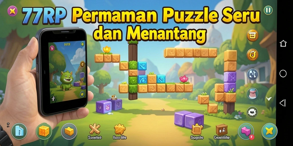 Tampilan gameplay menarik dari 77RP yang penuh teka-teki.