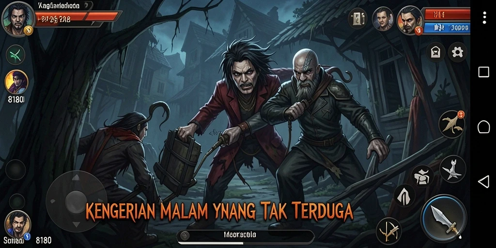 Tampilan gameplay menyeramkan yang menegangkan di 8180.