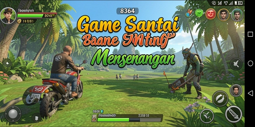Tampilan gameplay menarik dari 8364 dengan berbagai mini-game casual.