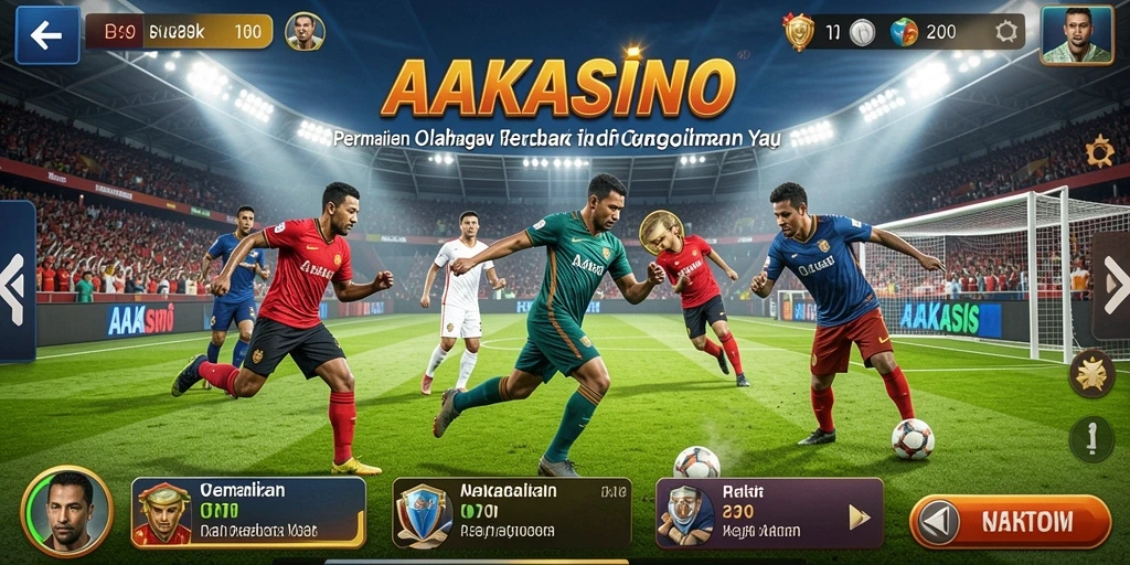 Screenshot AAKASINO menampilkan aksi seru gameplay olahraga.