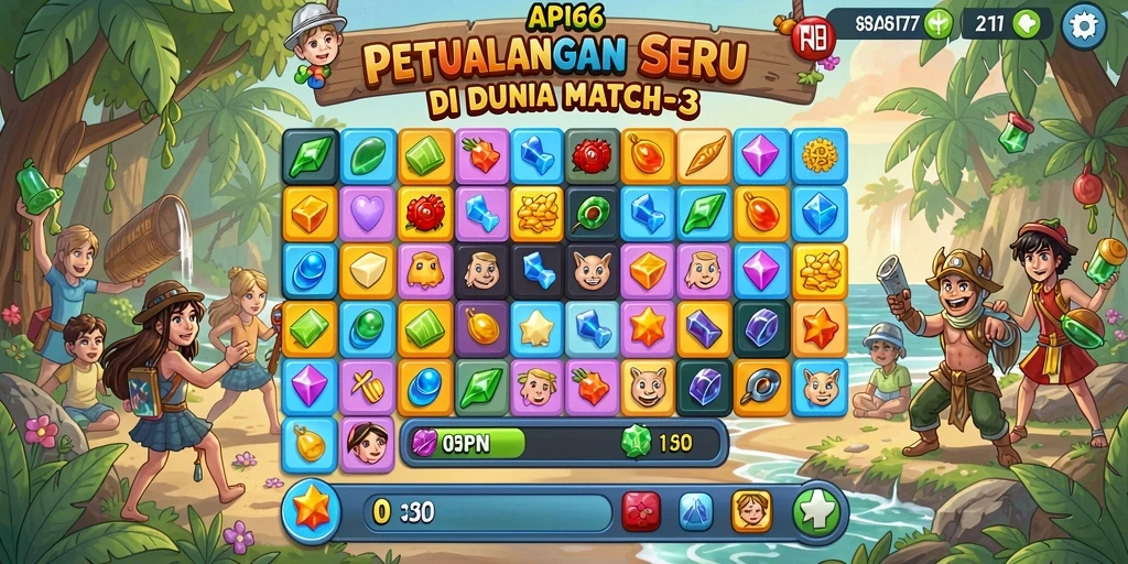 Gameplay menarik dari API66 dalam kategori Match-3.