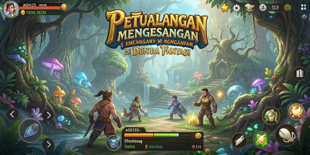 Gambaran gameplay petualangan yang mendebarkan di dunia ASD123.