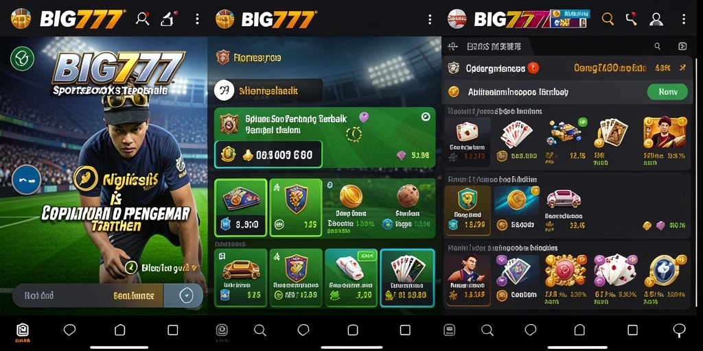 Tampilan gameplay menarik dan interaktif dari BIG777.