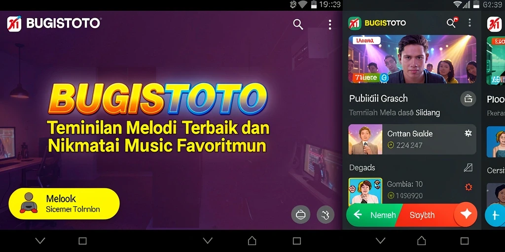 Tangkapan layar gameplay <strong>BUGISTOTO</strong> menunjukkan pengguna menikmati permainan musik dengan penuh semangat.