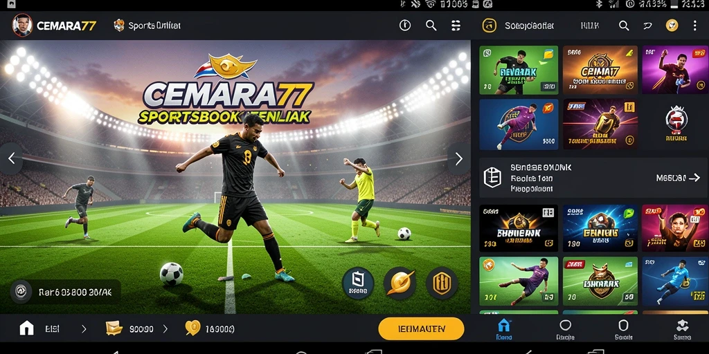 Tampilan screenshot CEMARA77 menunjukkan pengalaman taruhan olahraga yang menarik.