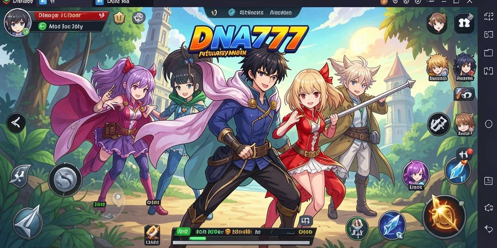 Tampilan menawan dalam gameplay Anime yang seru.