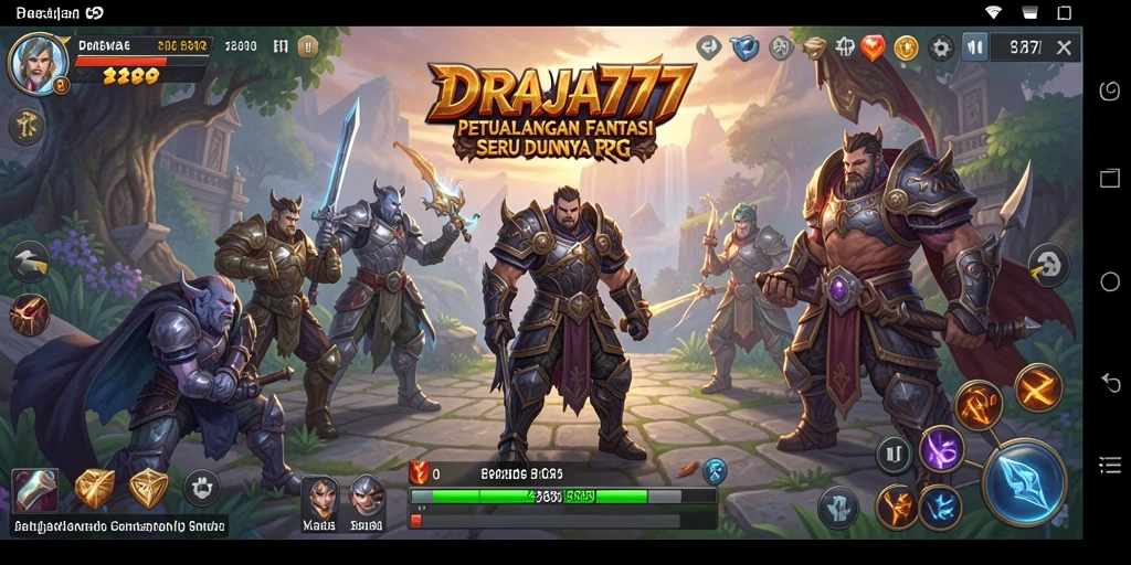 Screenshot gameplay DRAJA777 menampilkan aksi pertarungan yang seru.
