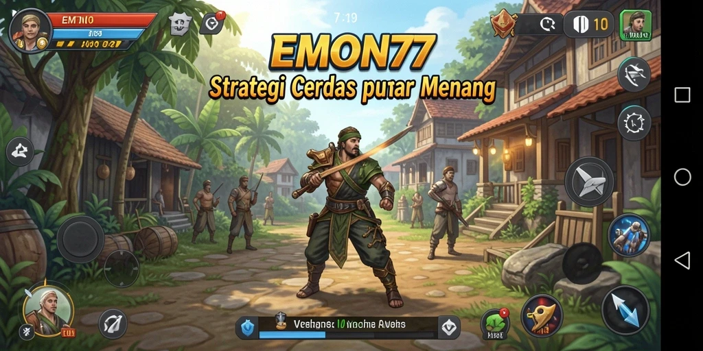 Tampilan gameplay menarik di EMON77 yang menggambarkan strategi yang kompleks.