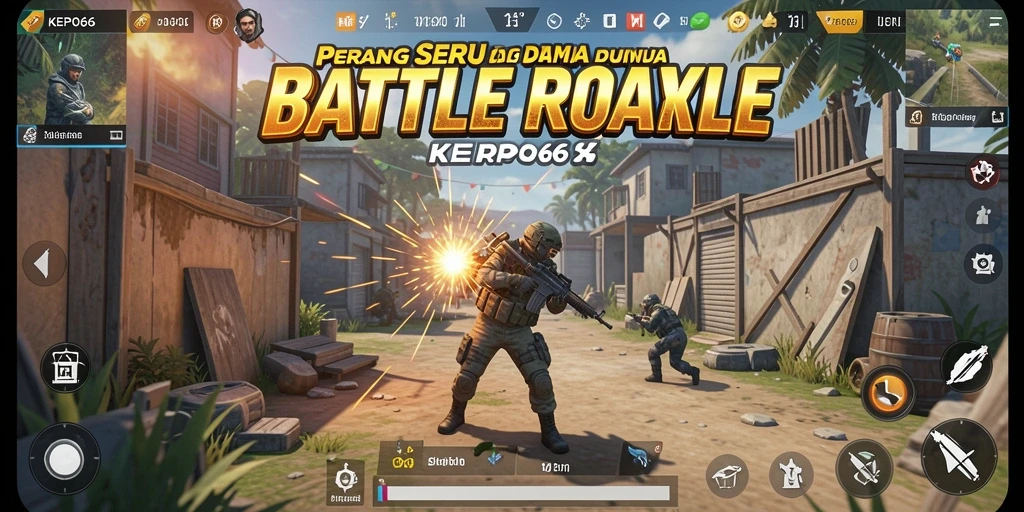 Gameplay seru dan intens dalam pertempuran Battle Royale.