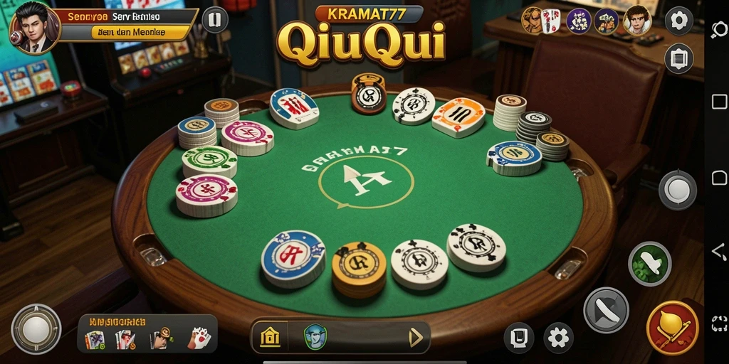 Gameplay QiuQiu yang seru dan menegangkan di KRAMAT77.