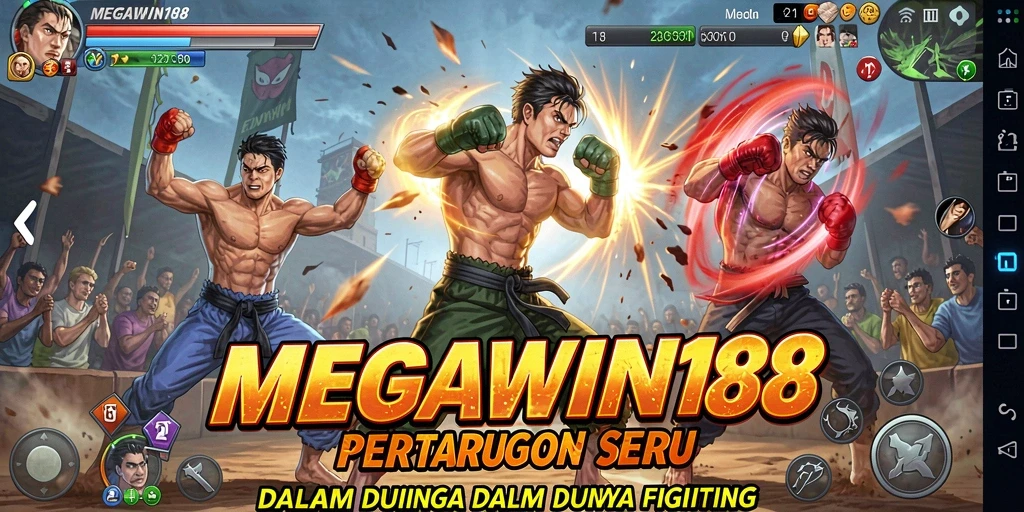 Screenshot gameplay <strong>MEGAWIN188</strong> dengan aksi pertarungan yang intens.