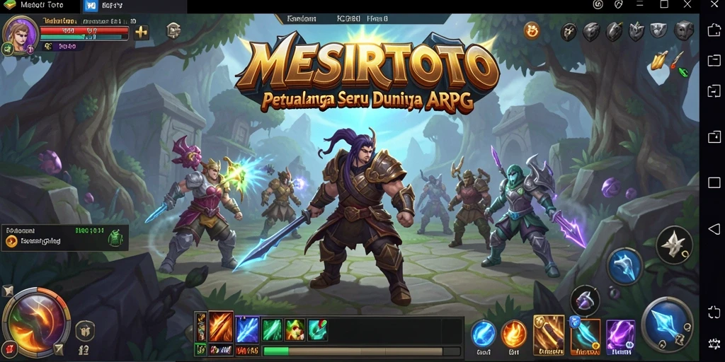 Tampilan gameplay MESIRTOTO dengan petualangan seru dalam dunia fantasi.