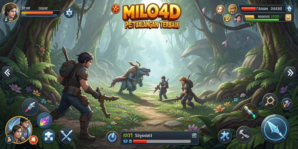 Tampilan interaktif dan menarik dari gameplay <strong>MILO4D</strong>.