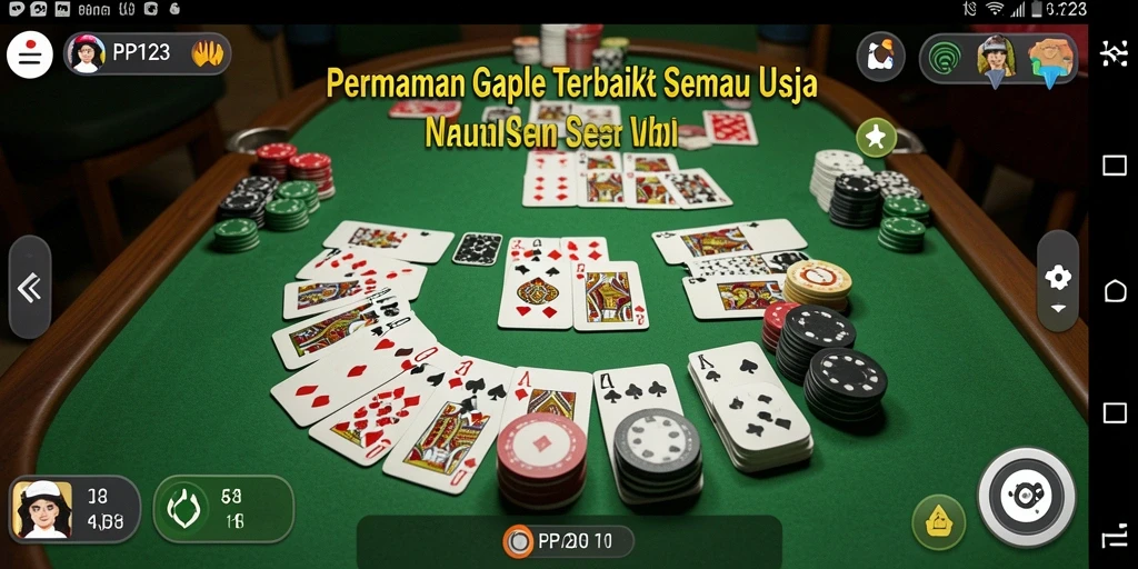 Tampilan gameplay Gaple yang menarik dan interaktif di PP123.