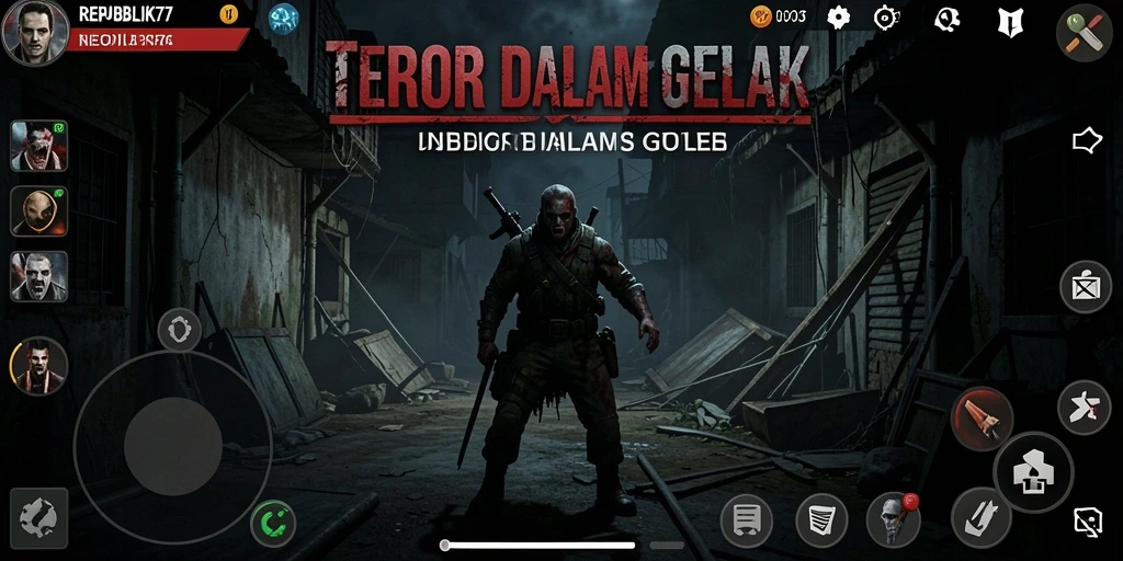 Tampilan menyeramkan dari gameplay REPUBLIK77 yang penuh ketegangan.