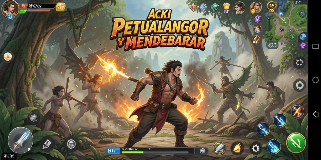 Screenshot utama RP6789 menampilkan pertarungan seru dalam gameplay Action.