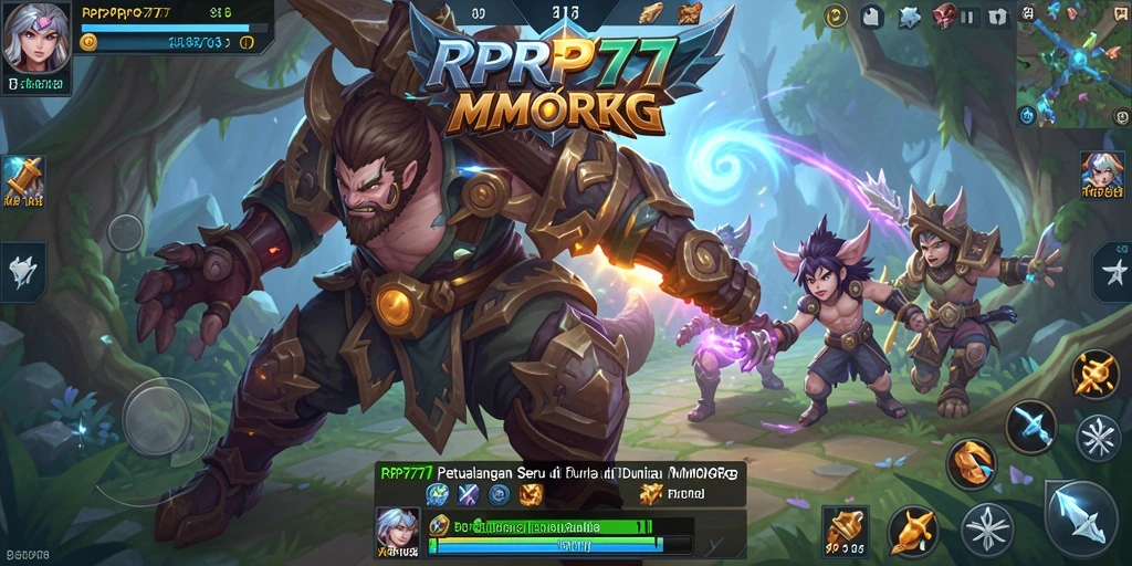 Tampilan seru dari gameplay RPRP777 dengan pertempuran seru.
