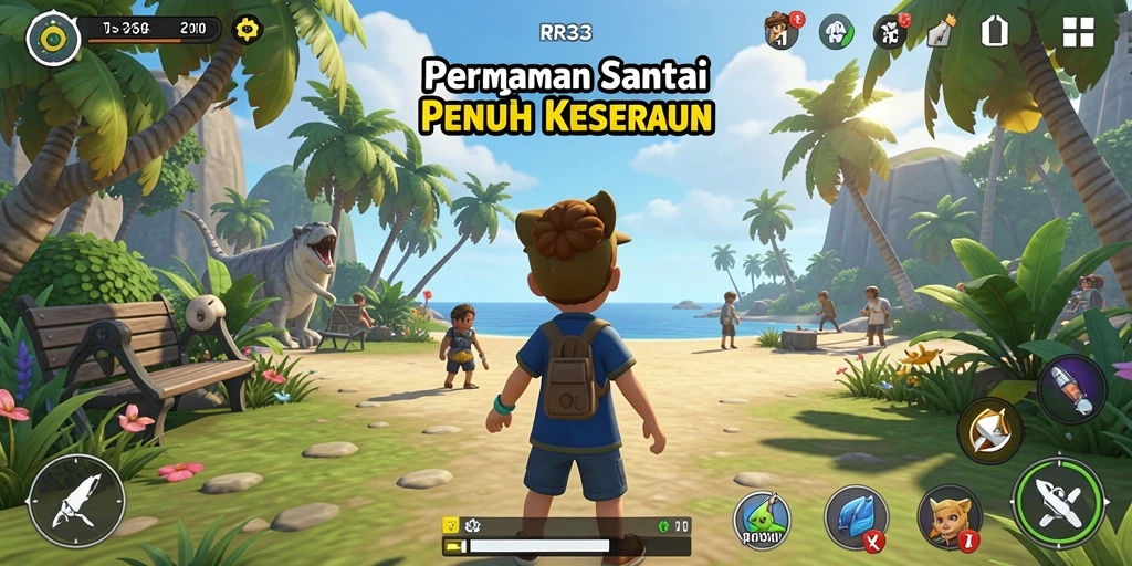 Menampilkan gameplay seru dan interaktif dari RR33.