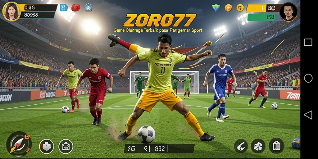 Gameplay ZORO77 yang mendebarkan dalam kategori olahraga.